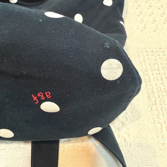 unisex Abercrombie & Fitch cotton drawstring polka dot backpack BT 3010 - Picture 8 of 10